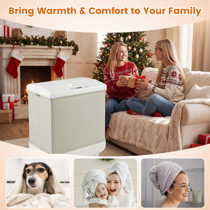 35L Large Towel Warmer with Heating and Drying Modes for Bathroom