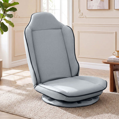 360° Swivel Floor Gaming Chair with 5-Level Adjustable Backrest