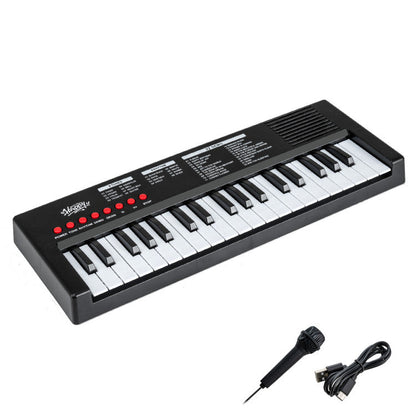 37 Keys Kids Piano Keyboard with 8 Rhythms and Microphone