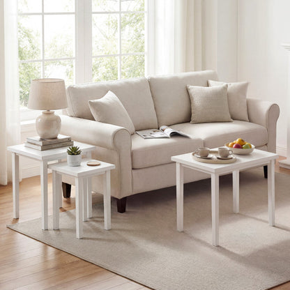 3-Piece Farmhouse Rectangle Side Table Set for Living Room