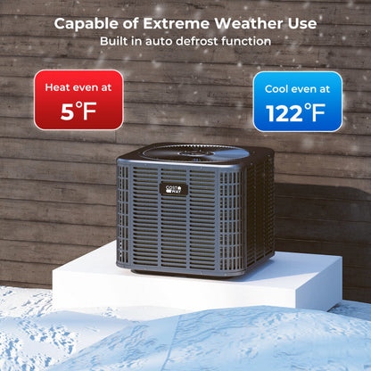 3 Ton 19 SEER2 High-Performance Heat Pump System (Operates down to 5°F)