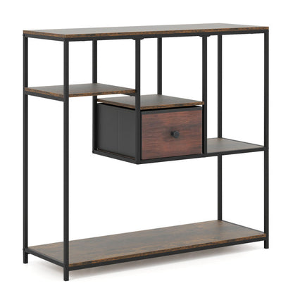 40 Inch Console Table Behind Sofa Couch with Storage