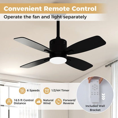 42inch Ceiling Fan with Light and Remote 3CCT LED with Memory 4H Timer 6 Speeds