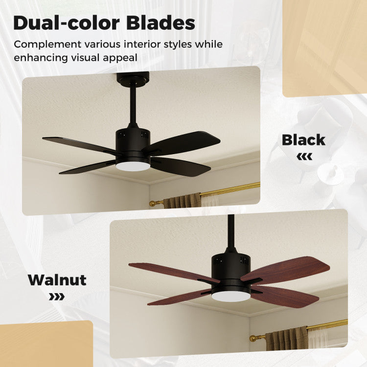 42inch Ceiling Fan with Light and Remote 3CCT LED with Memory 4H Timer 6 Speeds