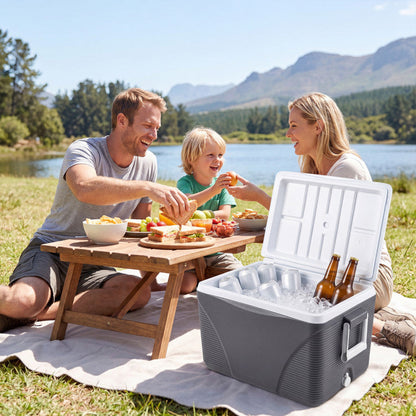 43.3 Quart Portable Hard Coolerwith Handles and 4 Cup Holders
