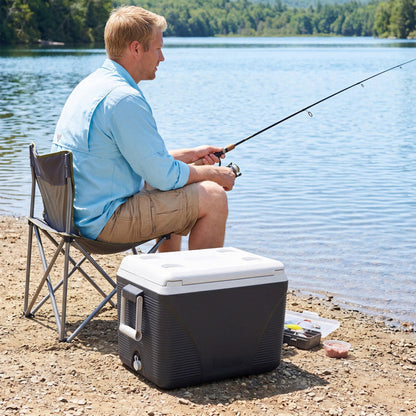 43.3 Quart Portable Hard Coolerwith Handles and 4 Cup Holders