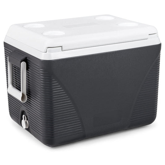 43.3 Quart Portable Hard Coolerwith Handles and 4 Cup Holders