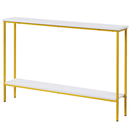 44 Inch Console Table with Shelf with Dual Anti-Tipping Kits