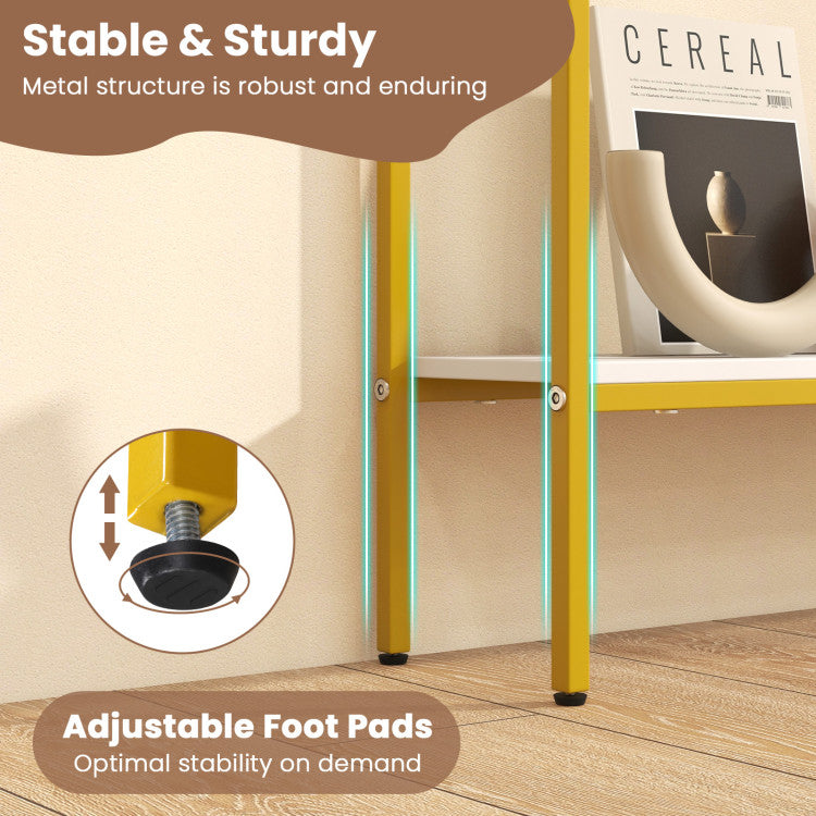 44 Inch Console Table with Shelf with Dual Anti-Tipping Kits