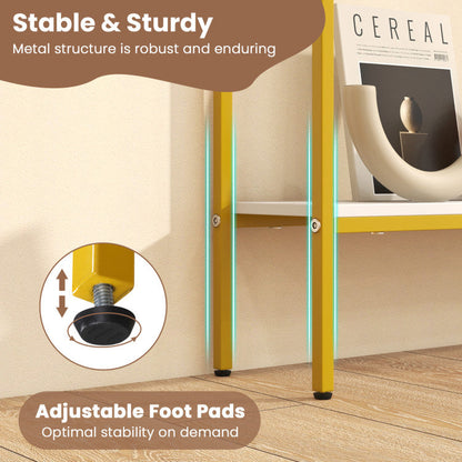 44 Inch Console Table with Shelf with Dual Anti-Tipping Kits