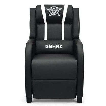 Massage Gaming Recliner PU Leather Chair with Footrest