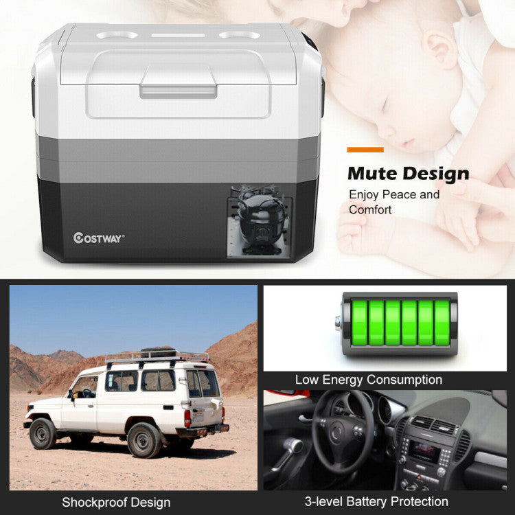 58/70 Quart Portable Electric Camping Car Cooler Car Refrigerator