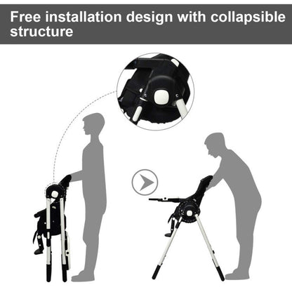 Foldable High Chair with Multiple Adjustable Backrests