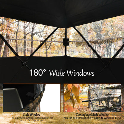 3 Person Portable Surround View Tent with Slide Mesh Window