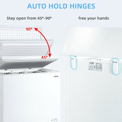 5 Cu.ft Chest Freezer with 3 Removable Storage Baskets