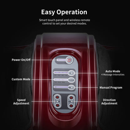 Therapeutic Shiatsu Foot Massager with High Intensity Rollers