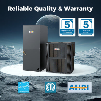 4 to 5 Ton 17-17.5 SEER2 Ultra-Low Temperature Heat Pump System (Operates down to -4°F)