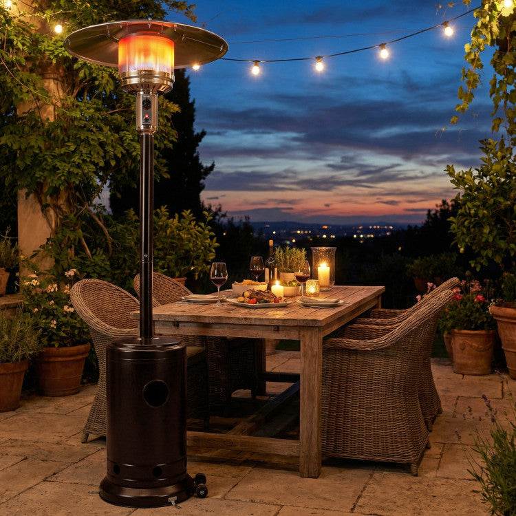50,000 BTU Patio Propane Gas Heater with Stainless Steel Burner