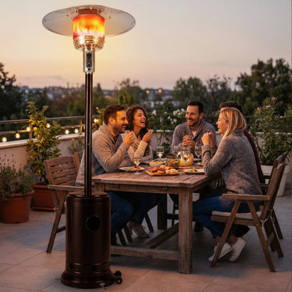 50,000 BTU Patio Propane Gas Heater with Stainless Steel Burner