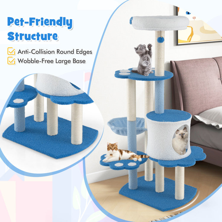 54 Inches Tall Modern Cat Tree Tower for Indoor Cats
