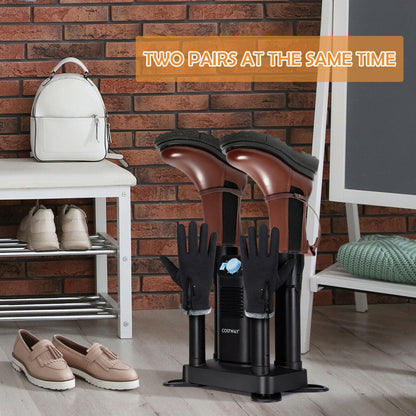 Electric Shoe Boot Dryer 4 Shoes with 180 Mins Timer Ozone Disinfection
