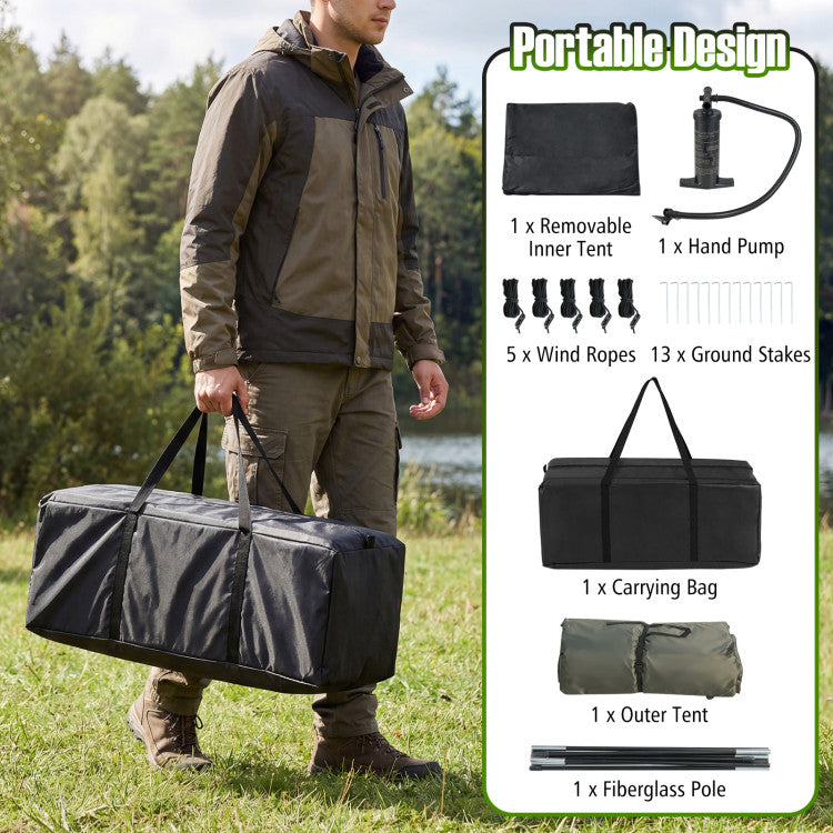 5-7 Person Inflatable Camping Tent with Screened Porch