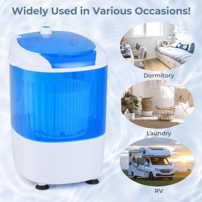 5.5 lbs Portable Semi Auto Washing Machine for Small Space