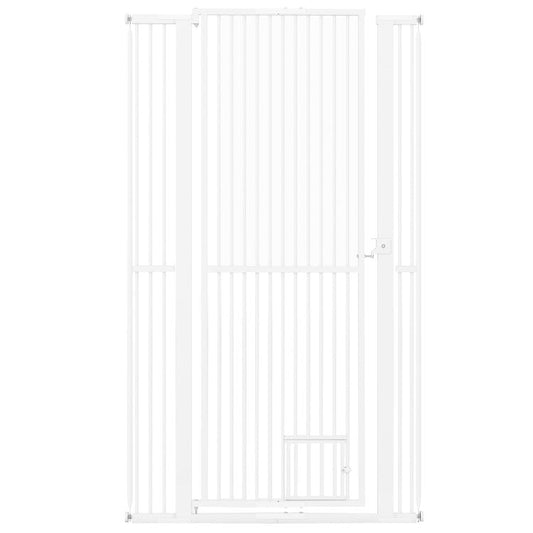 67.5" Extra Tall Pet Gate Heavy-Duty Metal Cat Gate with 30.5"-41" Wide Opening