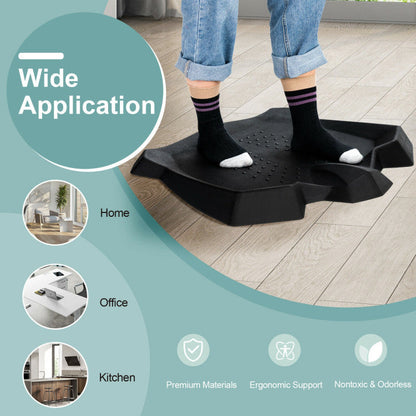 Portable Anti-Fatigue Standing Mat with Massage Points and Diverse Terrain