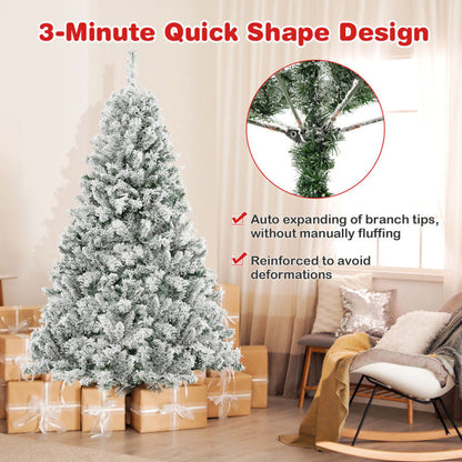 6/7/8 Feet Artificial Xmas Tree 3-Minute Quick Shape