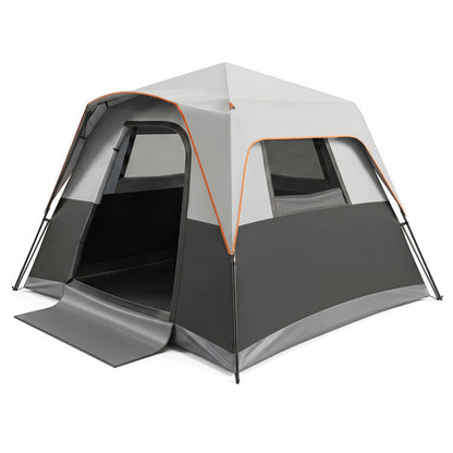 6-Person Outdoor Camping Tent Blackout Easy Setup Instant Cabin Tent with Rainfly and Carrying Bag