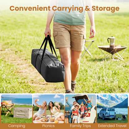 6-Person Outdoor Camping Tent Blackout Easy Setup Instant Cabin Tent with Rainfly and Carrying Bag
