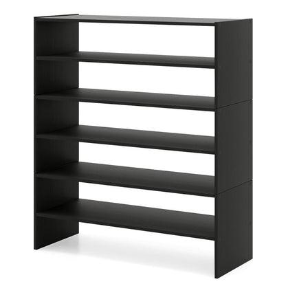 6-tier Shoe Rack with Anti-tipping Device for Entryway