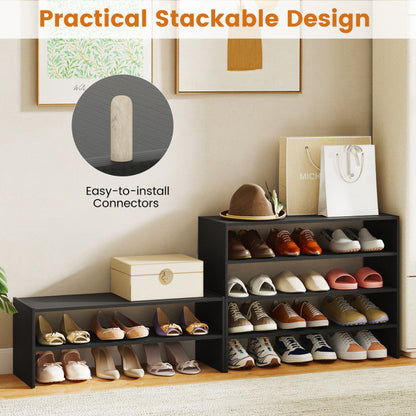 6-tier Shoe Rack with Anti-tipping Device for Entryway