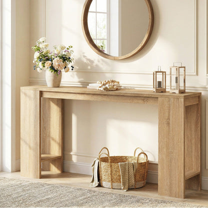 71 Inches Long Console Table with Storage for Hallway