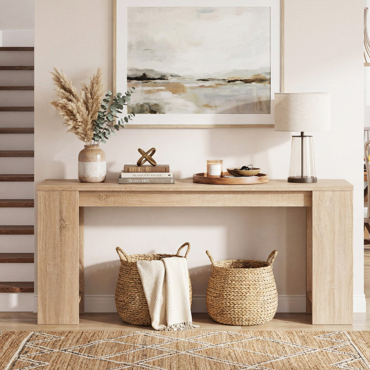 71 Inches Long Console Table with Storage for Hallway