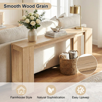 71 Inches Long Console Table with Storage for Hallway