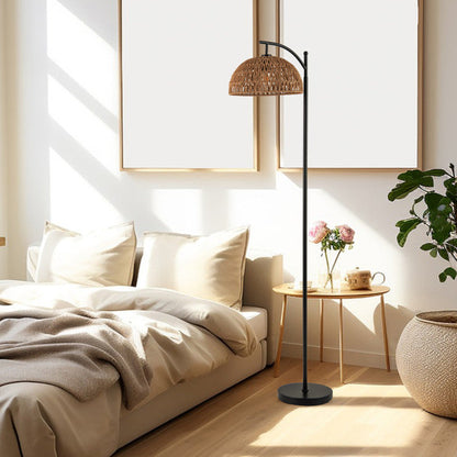 Arc Floor Lamp 63 Inches Tall Pole Lamp with Hanging Lampshade