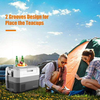 58/70 Quart Portable Electric Camping Car Cooler Car Refrigerator