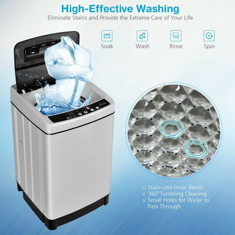 Full-Automatic Washing Machine 1.5 Cubic Feet 11 LBS Washer