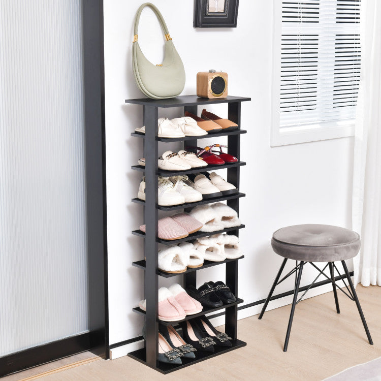 7 Tiers Patented Vertical Shoe Rack for Front Door