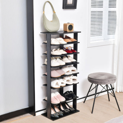 7 Tiers Patented Vertical Shoe Rack for Front Door