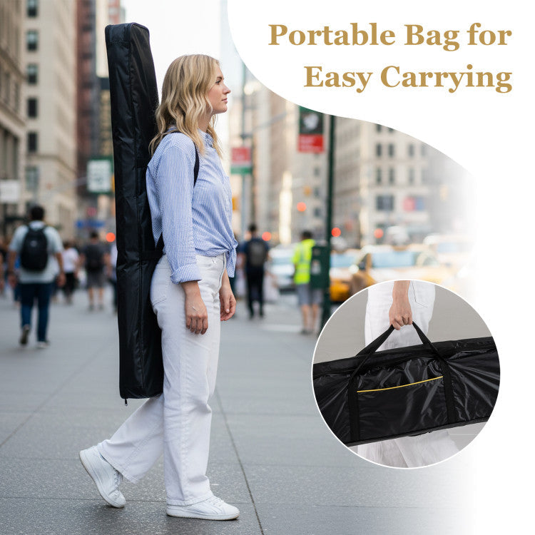 88-Key Electric Piano Keyboard with Adjustable Stand and Portable Bag