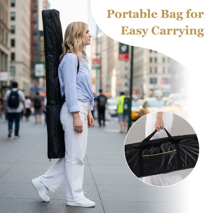 88-Key Electric Piano Keyboard with Adjustable Stand and Portable Bag