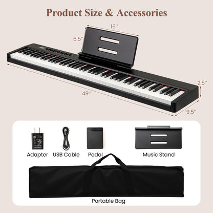 88 Keys Velocity-Sensitive Piano Keyboard with French DREAM Audio Source