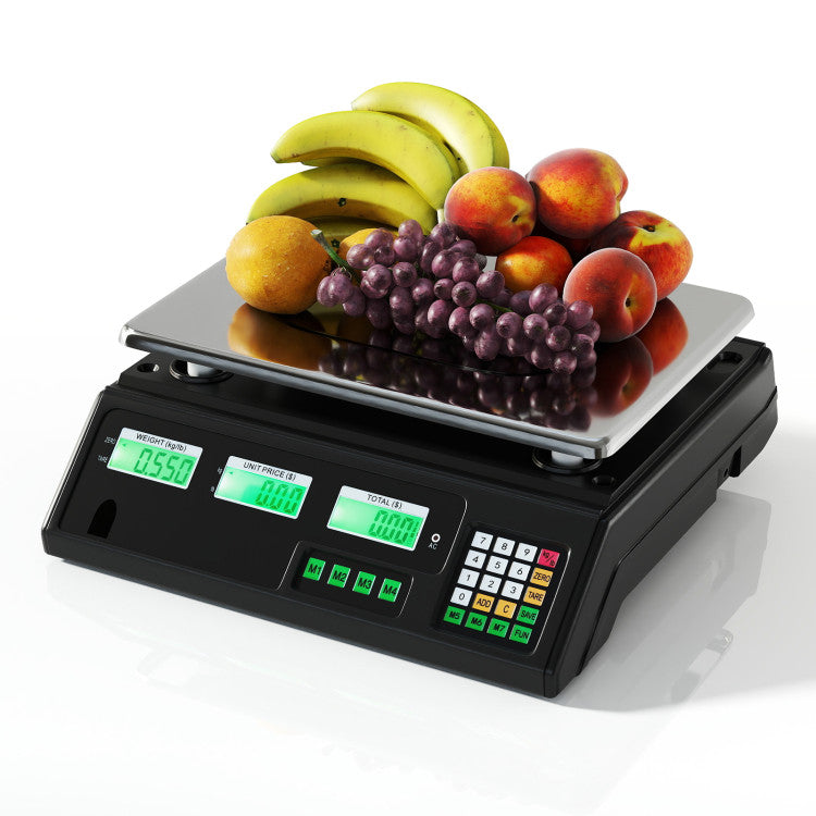 88lb Price Computing Scale Digital Commercial Food Scale with Counting Function