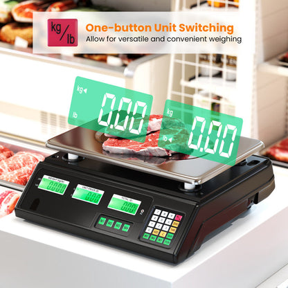 88lb Price Computing Scale Digital Commercial Food Scale with Counting Function