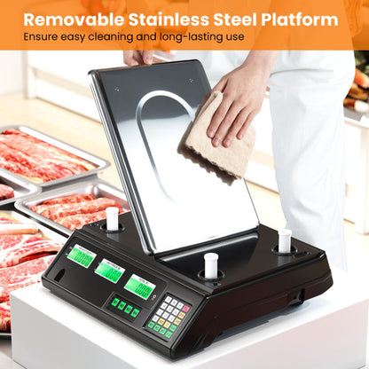 88lb Price Computing Scale Digital Commercial Food Scale with Counting Function