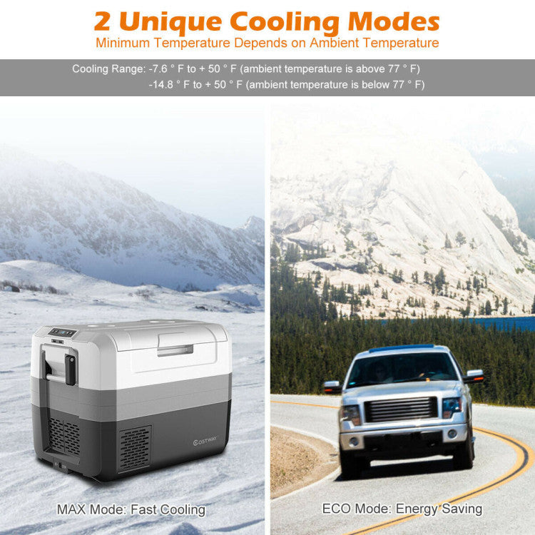 58/70 Quart Portable Electric Camping Car Cooler Car Refrigerator