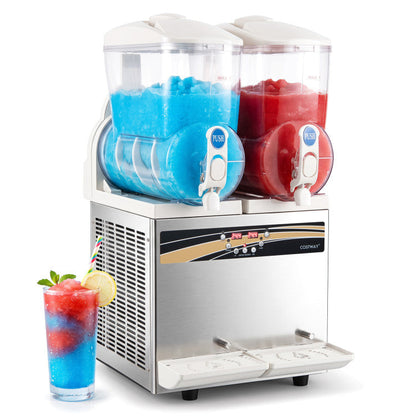 8 Gal Commercial Slushie Machine with LED Lights